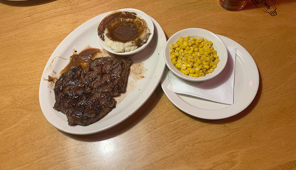 Dining Out Texas Roadhouse Severna Park,Flat Iron Steak Cooked